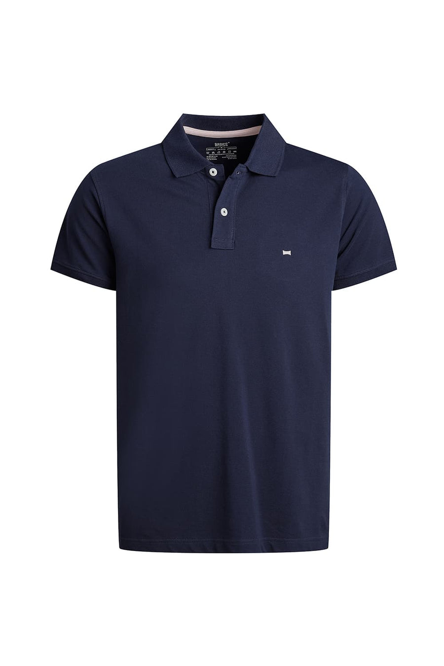 BASICS REGULAR FIT NAVAL ACADEMY COTTON POLO T-SHIRT