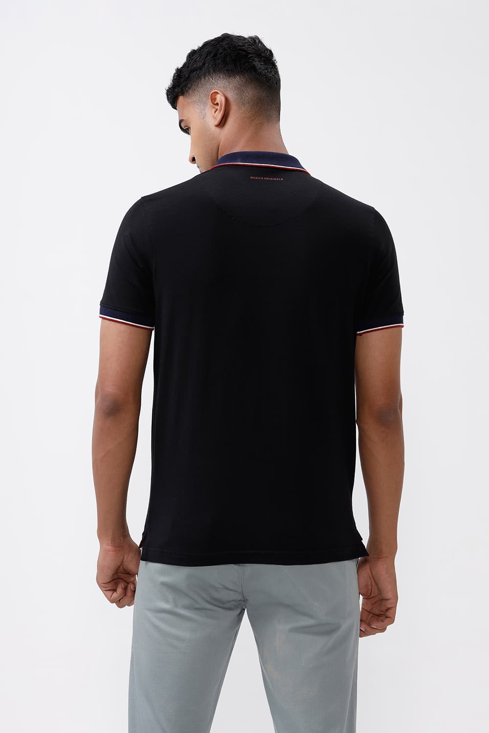 REGULAR FIT COTTON STRETCH POLO T-SHIRT