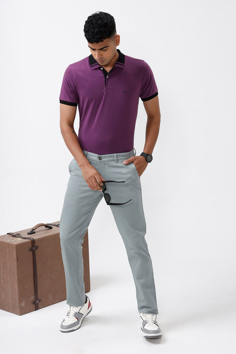 REGULAR FIT COTTON STRETCH POLO T-SHIRT