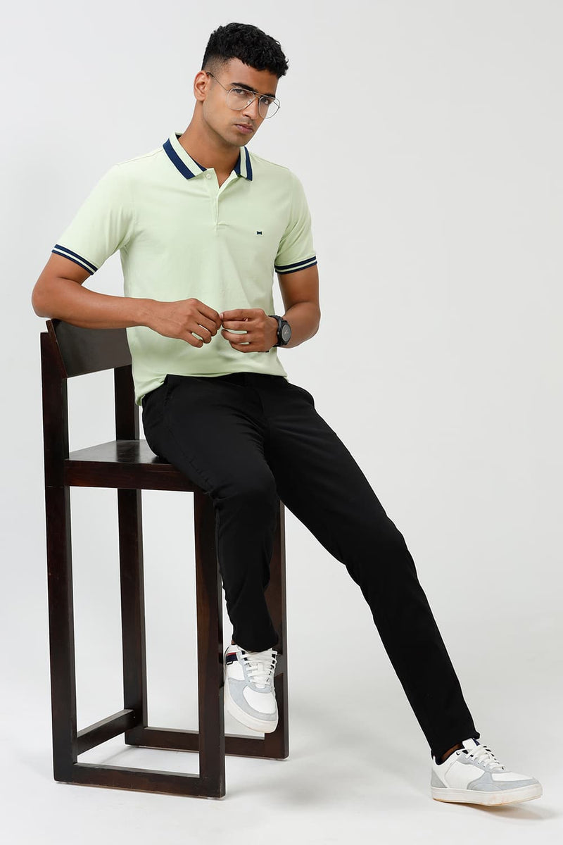 REGULAR FIT COTTON STRETCH POLO T-SHIRT