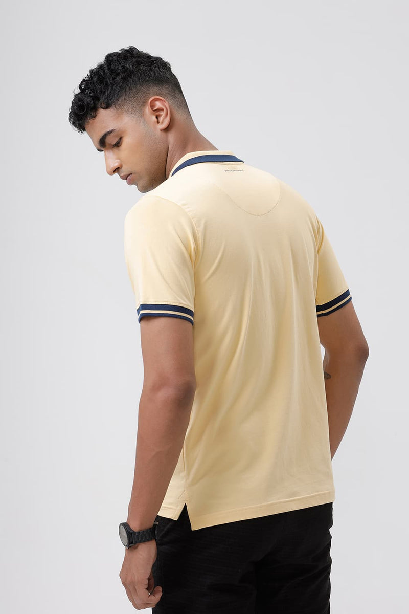 REGULAR FIT COTTON STRETCH POLO T-SHIRT