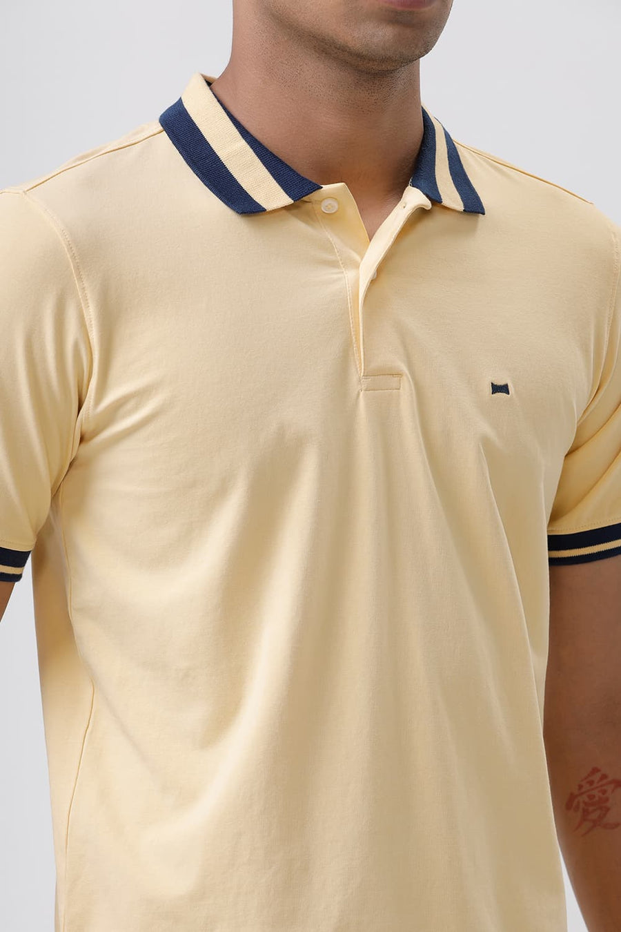 BASICS REGULAR FIT SUNDRESS COTTON STRETCH POLO T-SHIRT