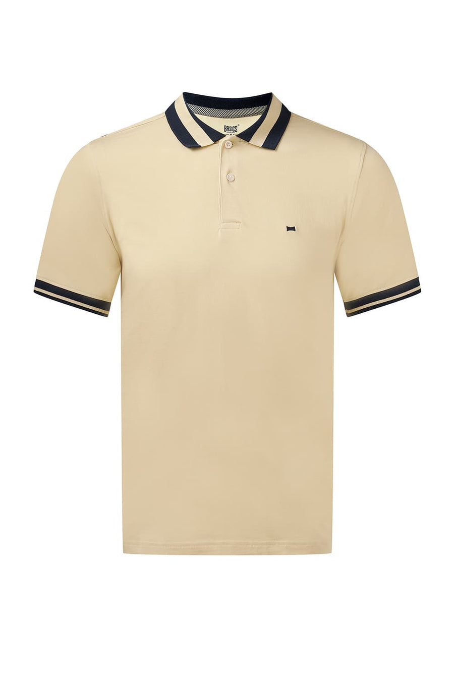 BASICS REGULAR FIT SUNDRESS COTTON STRETCH POLO T-SHIRT