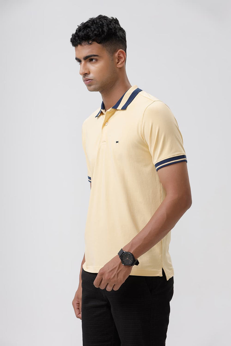 BASICS REGULAR FIT SUNDRESS COTTON STRETCH POLO T-SHIRT