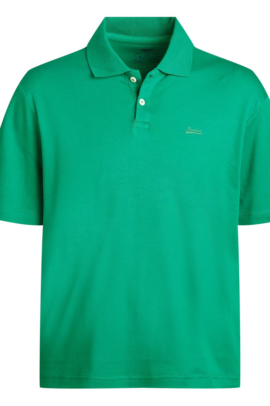 BASICS RELAXED FIT AMAZON COTTON POLO T-SHIRT