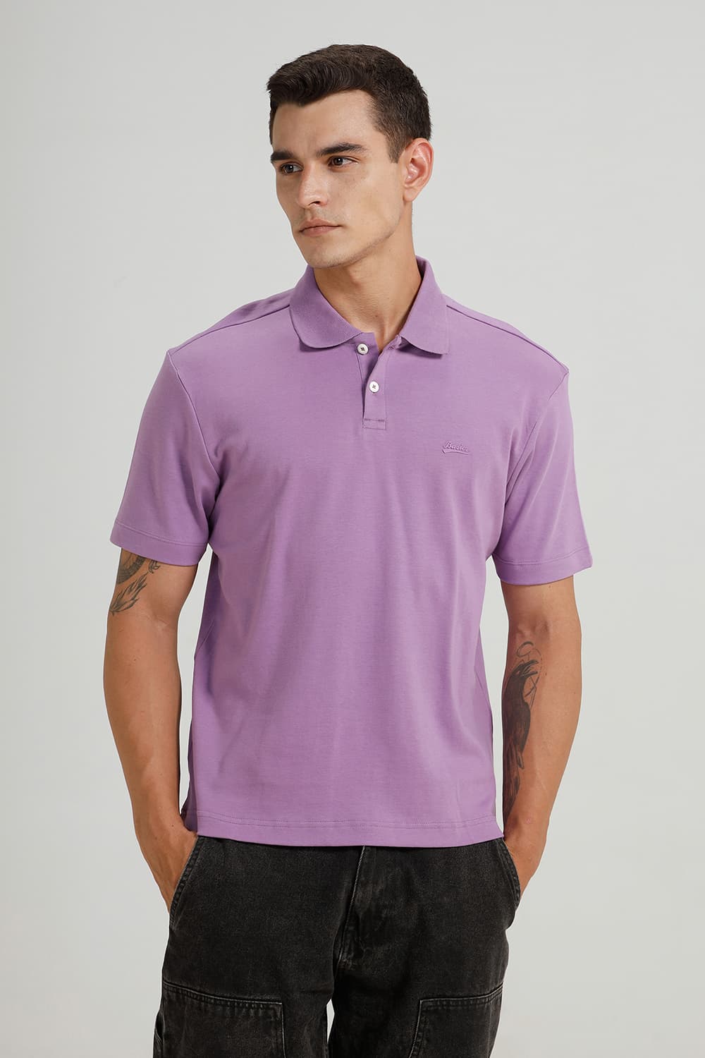 RELAXED FIT COTTON POLO T-SHIRT