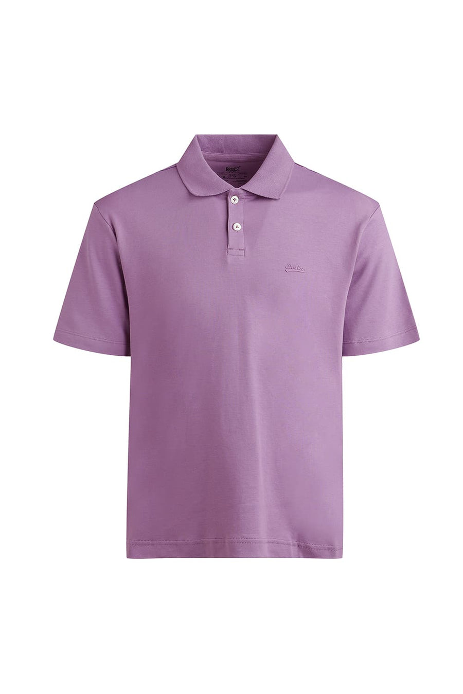 BASICS RELAXED FIT REGAL ORCHID COTTON POLO T-SHIRT