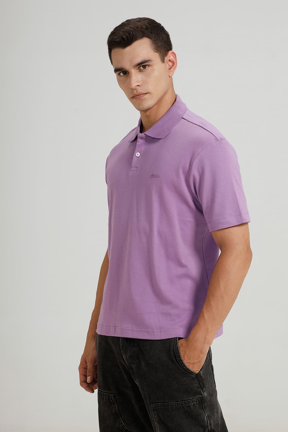 RELAXED FIT COTTON POLO T-SHIRT
