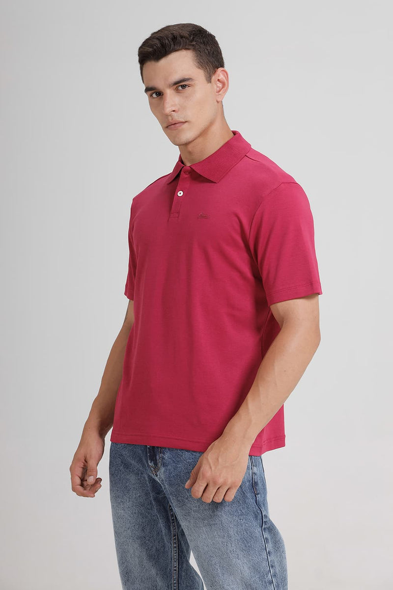 RELAXED FIT COTTON POLO T-SHIRT