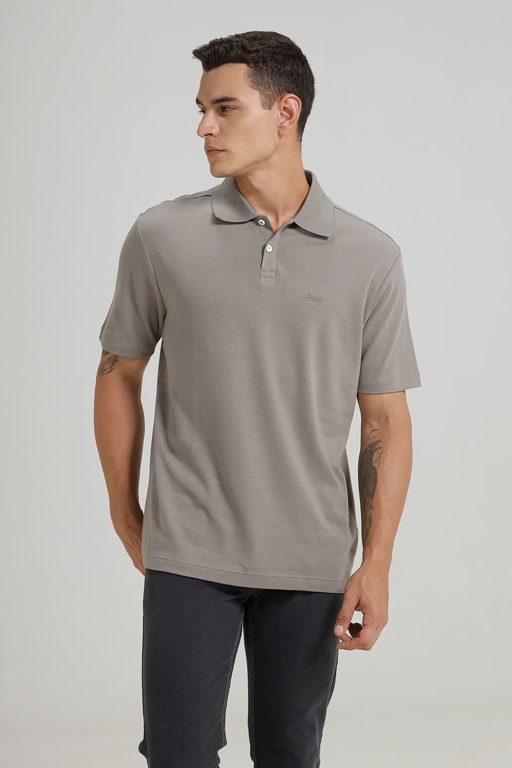 RELAXED FIT COTTON POLO T-SHIRT