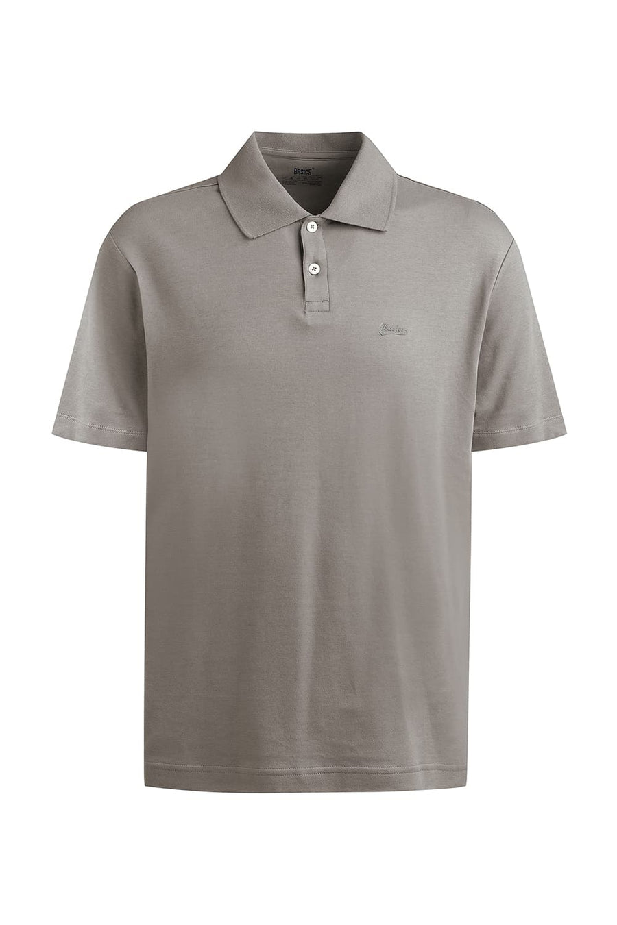BASICS RELAXED FIT SILENT STORM COTTON POLO T-SHIRT