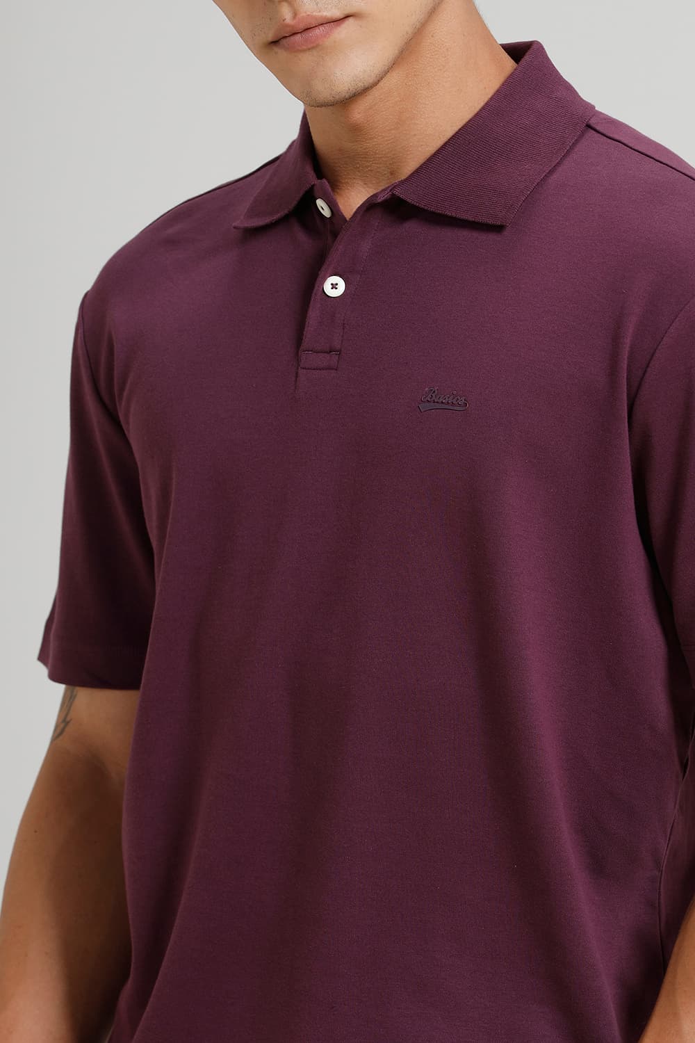 RELAXED FIT COTTON POLO T-SHIRT