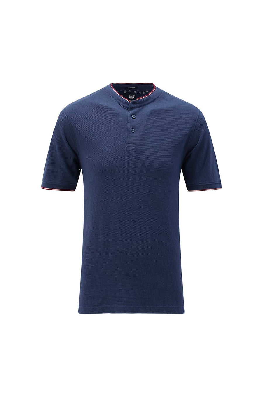 BASICS REGULAR FIT DRESS BLUES COTTON POLO T-SHIRT