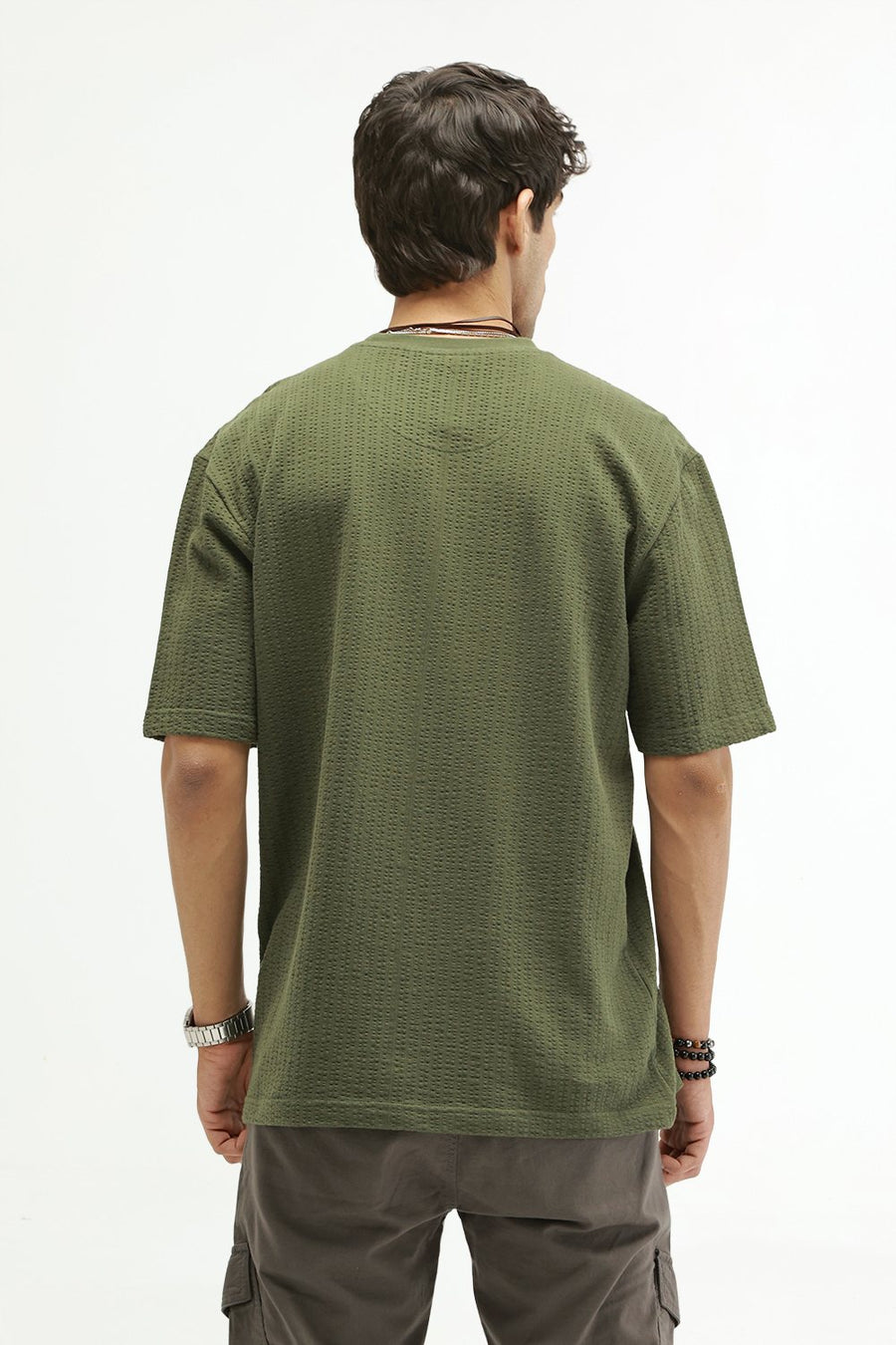 BASICS REGULAR FIT PONDEROSA PINE COTTON CREW T-SHIRT