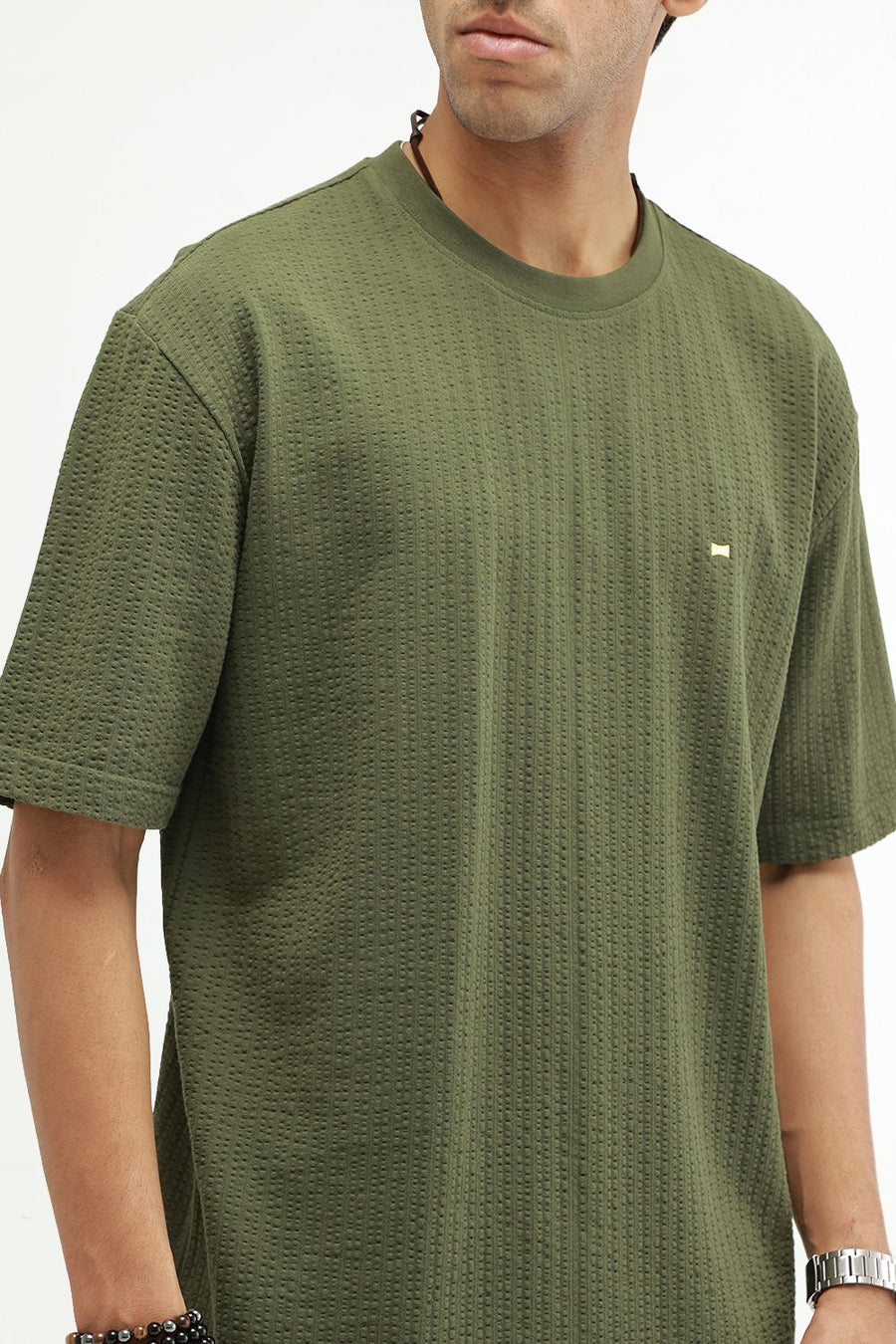 BASICS REGULAR FIT PONDEROSA PINE COTTON CREW T-SHIRT