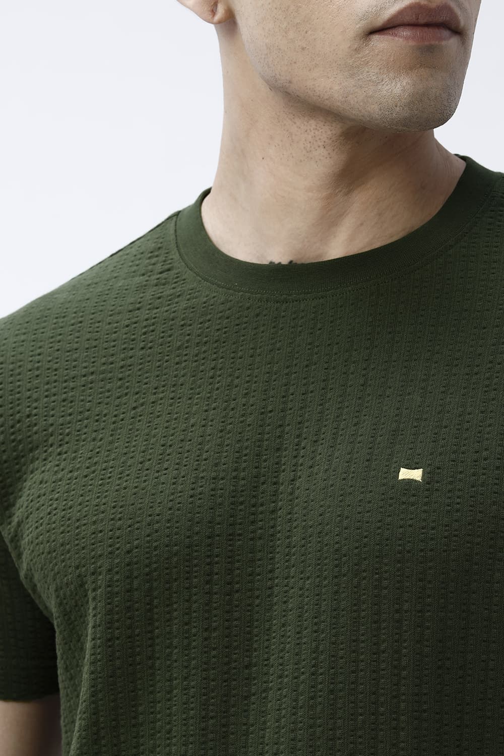 BASICS REGULAR FIT PONDEROSA PINE COTTON CREW T-SHIRT