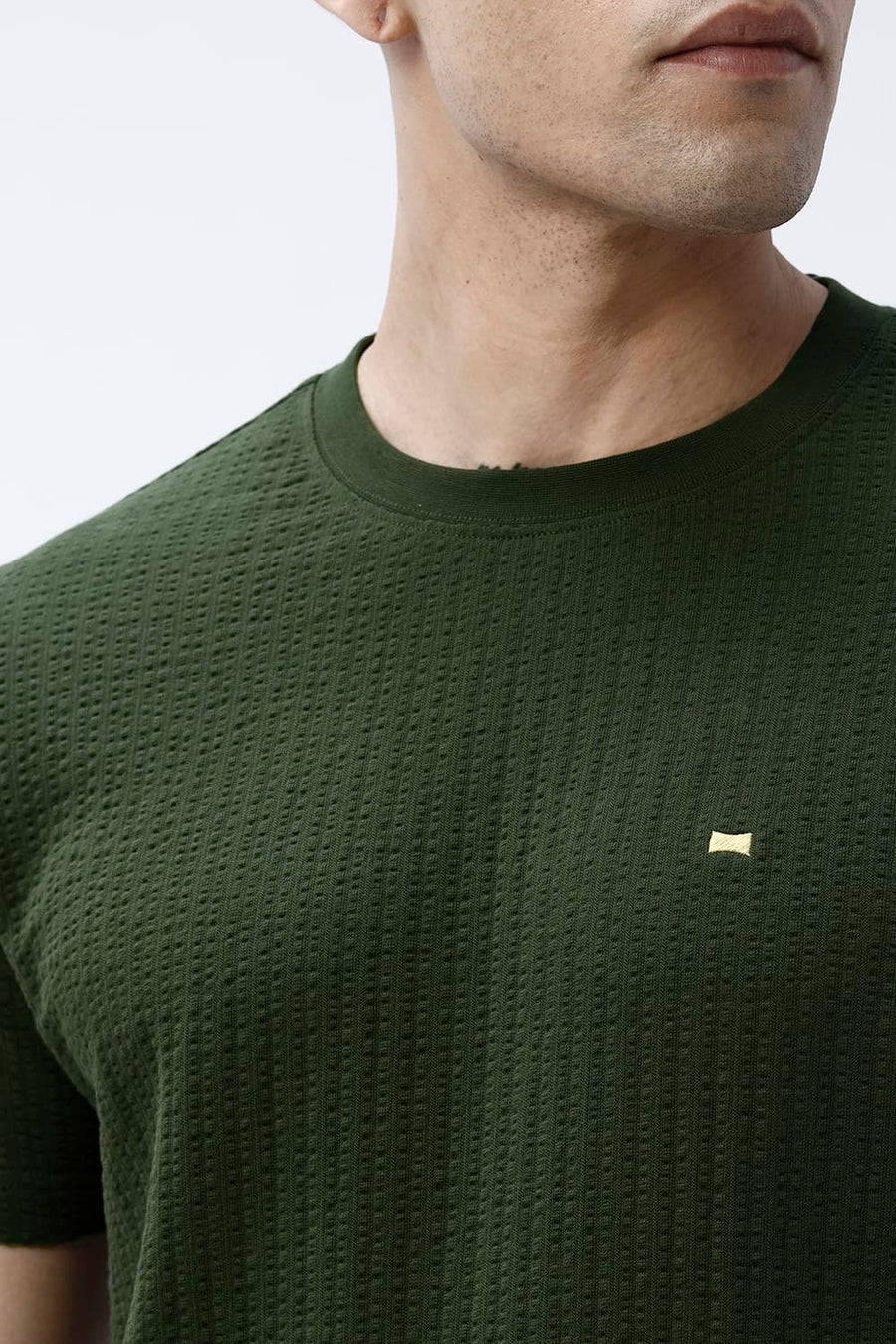 BASICS REGULAR FIT PONDEROSA PINE COTTON CREW T-SHIRT