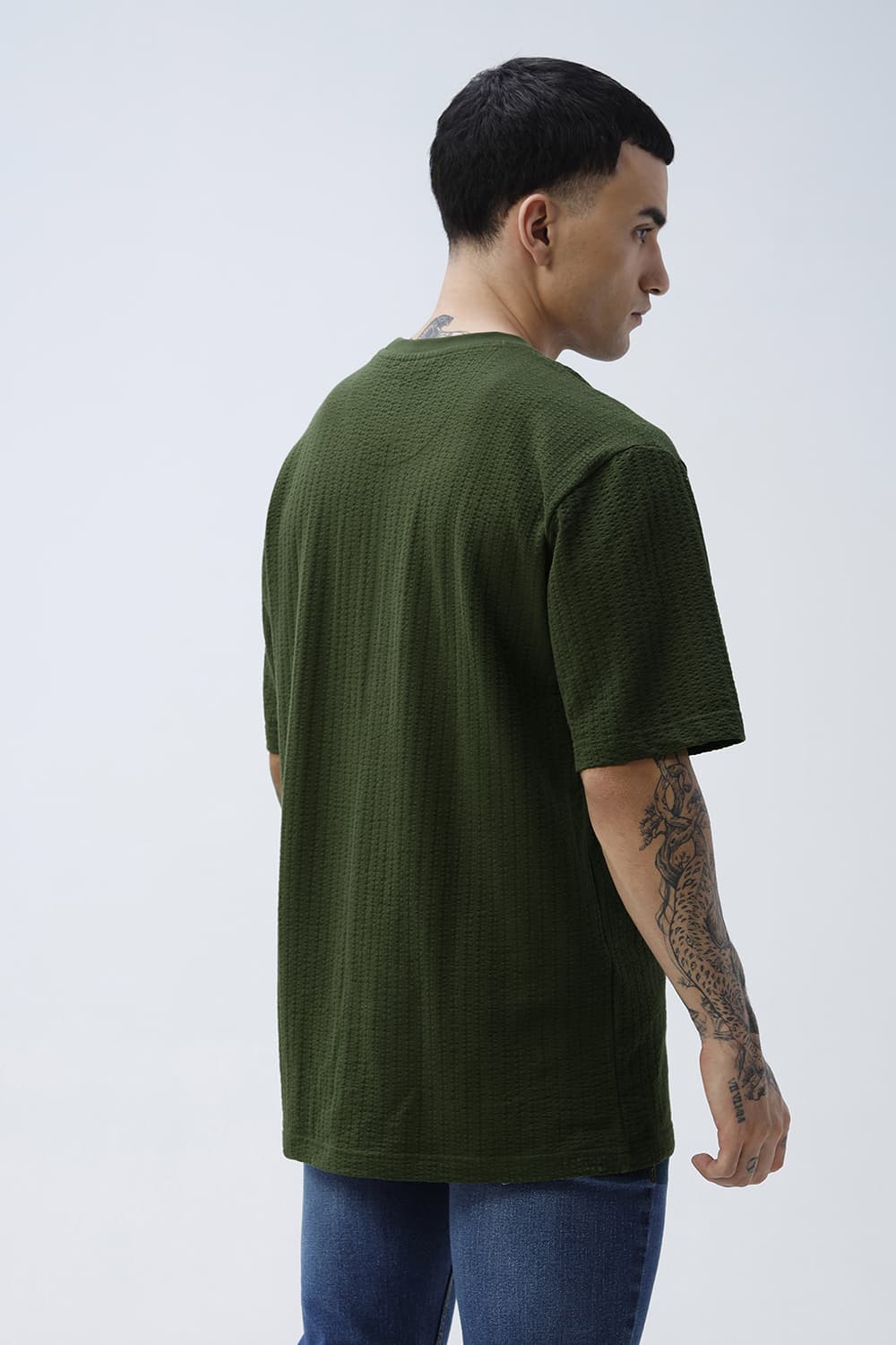 BASICS RELAXED FIT PONDEROSA PINE COTTON CREW T-SHIRT