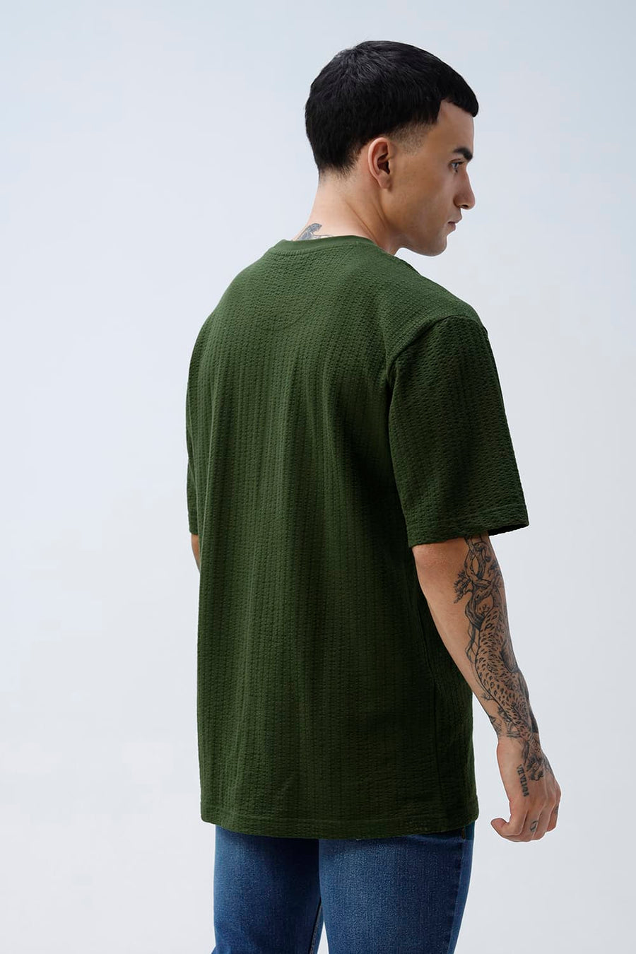 BASICS RELAXED FIT PONDEROSA PINE COTTON CREW T-SHIRT