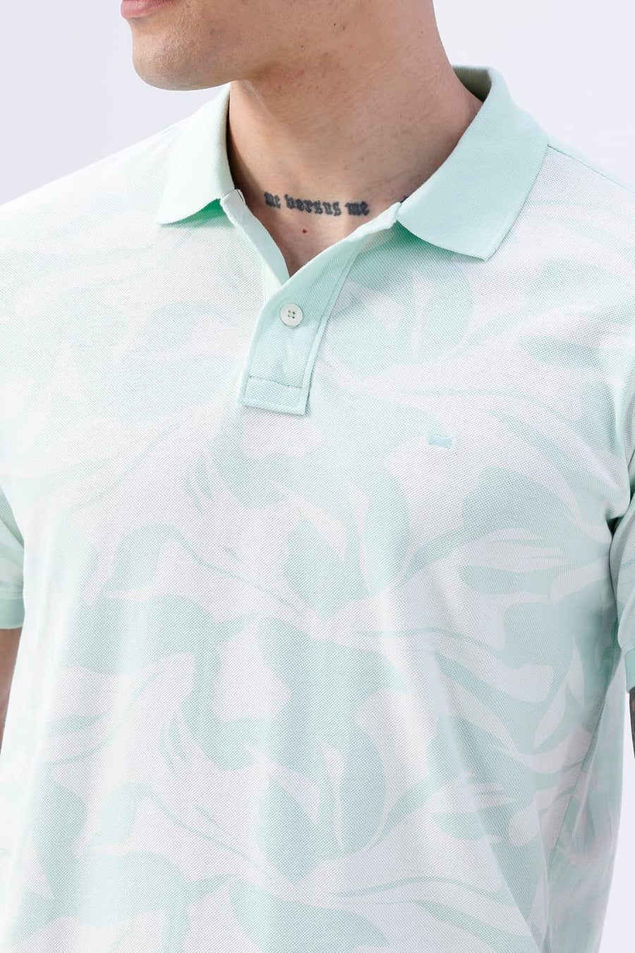 BASICS REGULAR FIT TENDER STEM COTTON POLO T-SHIRT