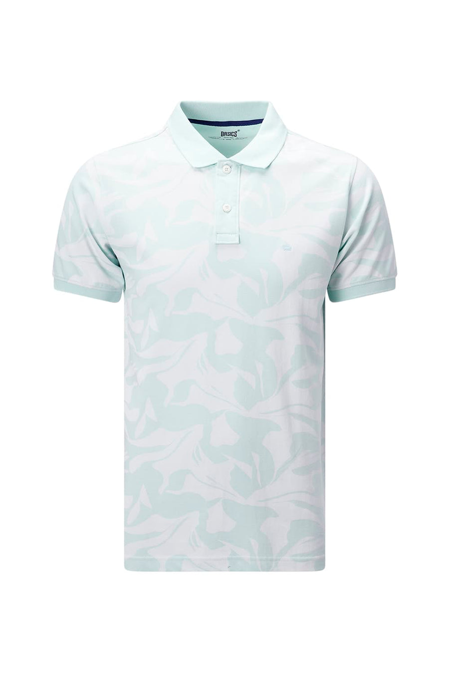 BASICS REGULAR FIT TENDER STEM COTTON POLO T-SHIRT