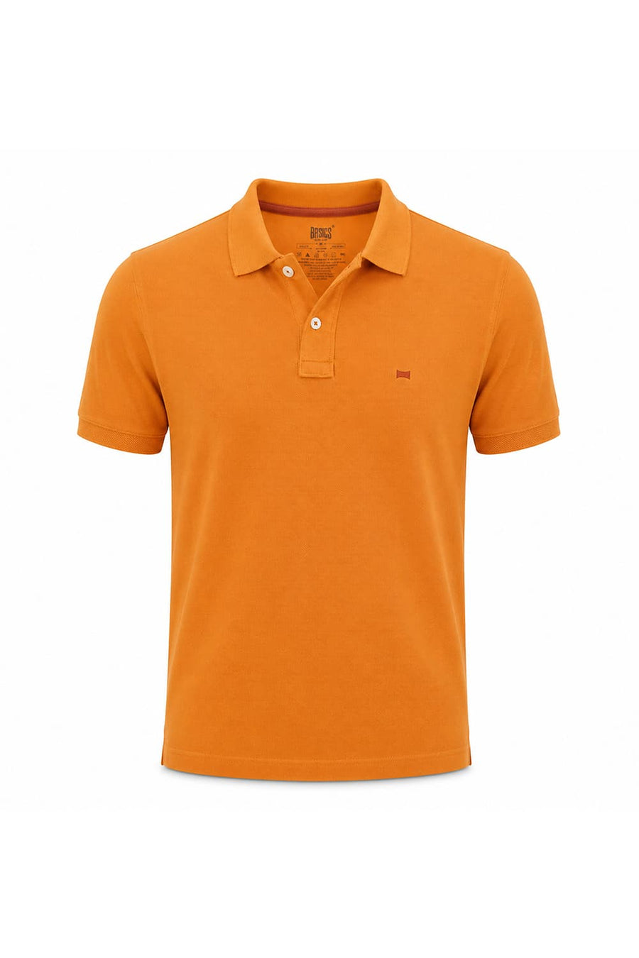 BASICS REGULAR FIT YAM COTTON POLO T-SHIRT