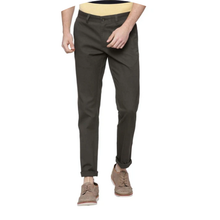 Allen Solly Men Khaki Custom Slim Fit Chino Trousers - Buy Allen Solly Men  Khaki Custom Slim Fit Chino Trousers online in India